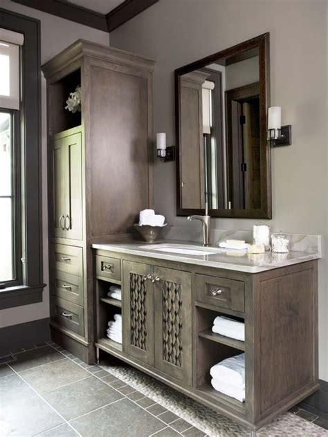 Turn your bathroom vanities into a statement piece with lily ann's dark bathroom cabinets. Dark Maple Cabinets - Transitional - bathroom - Linda ...