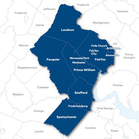 27 Northern Virginia Map By County Map Online Source