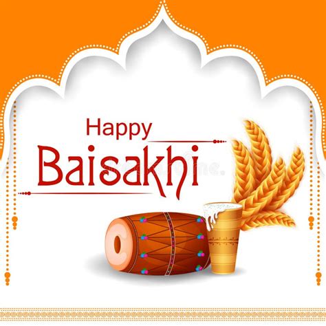 Punjabi New Year Greeting Background For Happy Baisakhi Celebrated In