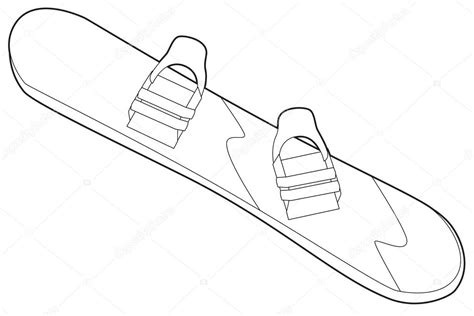 Snowboard - coloring page — Stock Photo © agaes8080 #53522843