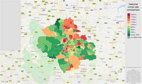 Sheffield Violent Crime Statistics In Maps And Graphs