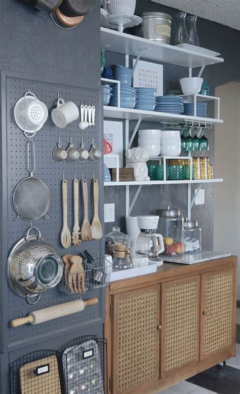 20 Smart Diy Pegboard Storage In Your Kitchen Homemydesign