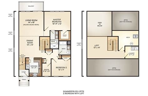 Great Concept 35 House Plans 2 Bedroom Loft