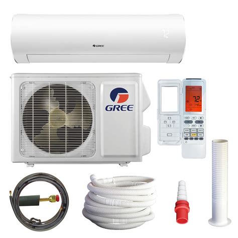 Gree Sapphire 18000 Btu 1 5 Ton Wi Fi Ductless Mini Split Air Conditioning With Heat Kit 230