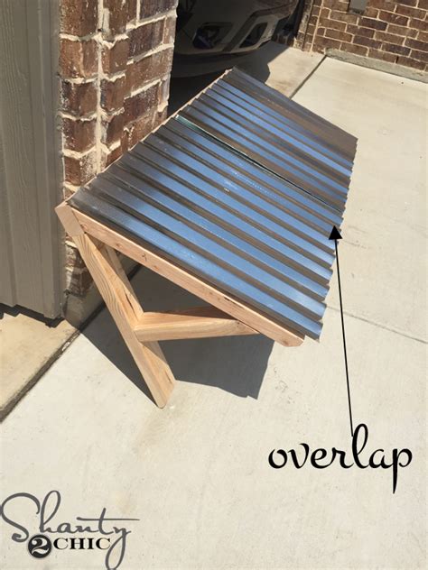 Diy Corrugated Metal Awning Shanty 2 Chic