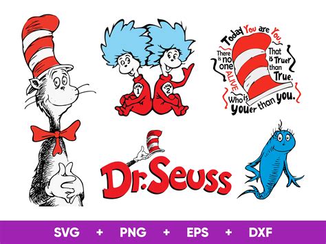 Dr Seuss Svg Dr Seuss Svg Files For Cricut And Silhouette Etsy