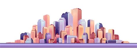 Cityscape Futuristic City Stock Vector Illustration Of Building