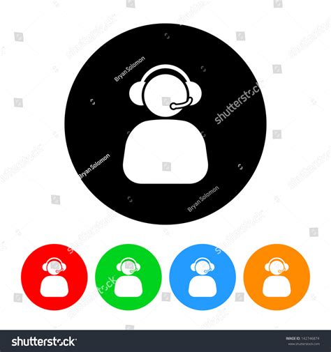 Phone Operator Icon Stock Vector Illustration 142746874 Shutterstock