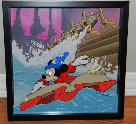 Disney Sorcerers Apprentice Mickey Mouse 3d Traditional Animation Cels