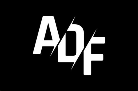 Monogram Adf Logo Design Graphic By Greenlines Studios · Creative Fabrica