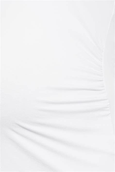 Bump It Up Maternity Plus Size Curve White Bralette Support Vest Top