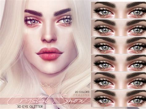 Pralinesims Crystal Snow 3d Eye Glitter Sims 4 Cc Eyes The Sims 4