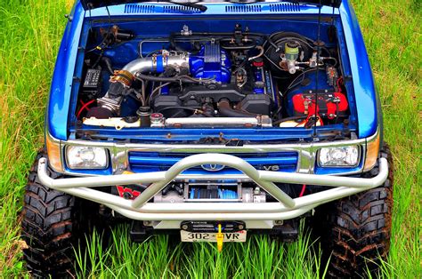 Toyota hilux surf outfitted with a lexus v8 4l engine. V8 conversion kit for toyota hilux