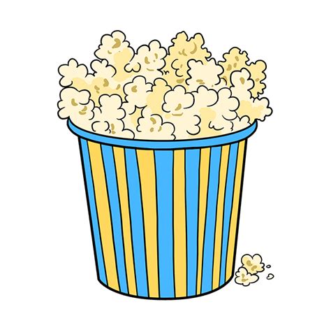 great how to draw popcorn of all time check it out now howtopencil4