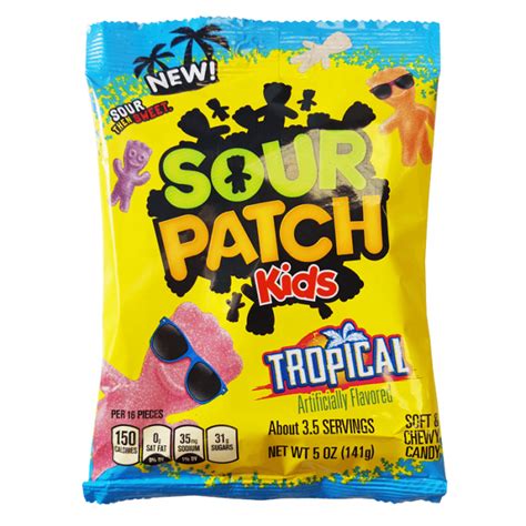 Köp Sour Patch Kids Tropical 141g Hos Coopers Candy