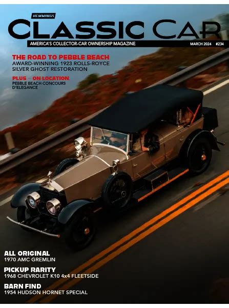 Hemmings Classic Car March 2024 — Magazine Pdf