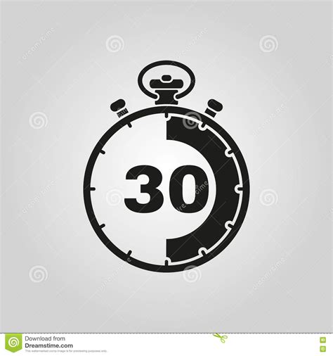 The 30 Seconds Minutes Stopwatch Icon Clock And Watch Timer