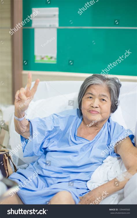 Old Cheerful Asian Granny Admitted Hospital Shutterstock