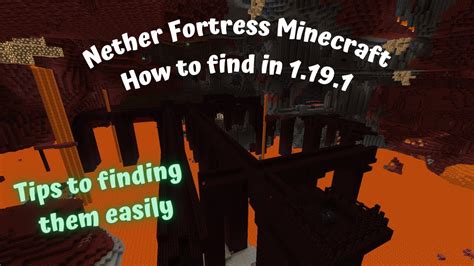 Nether Fortress Minecraft How To Find Youtube