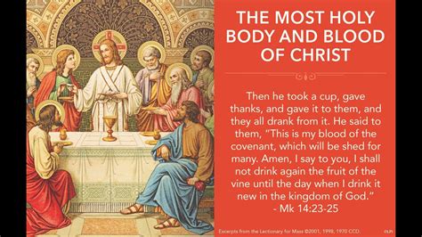 The Most Holy Body And Blood Of Christ 6621 Youtube