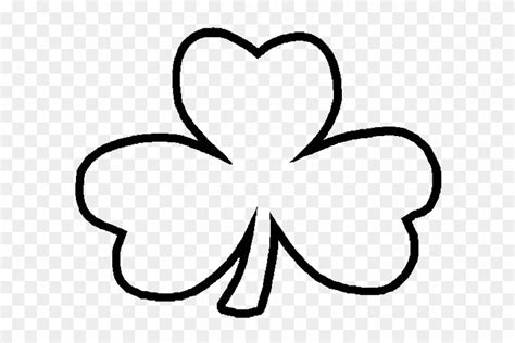 A Common Three Leaf Clover Coloring Page St Patricks Day Templates