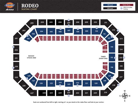Houston Rodeo Seating Chart With Rows Elcho Table