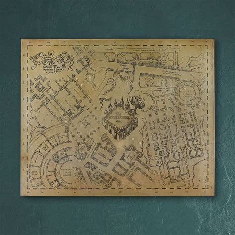 Harry Potter™ Marauders Map™ Laser Etched Wall Decor Pottery Barn Teen