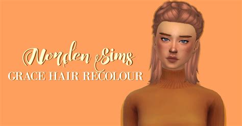 My Sims 4 Blog Grace Hair Recolors By Nordensims