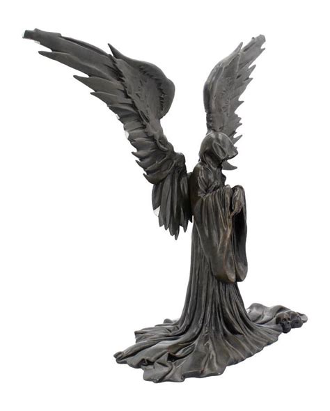 Black Shadow Angel Figure Gothic Decoration Horror