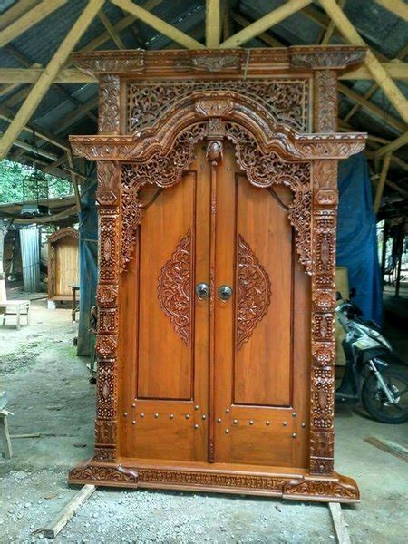 Jual Pintu Gebyok Ukir Kayu Jati Jepara Furniture Mebel Jepara