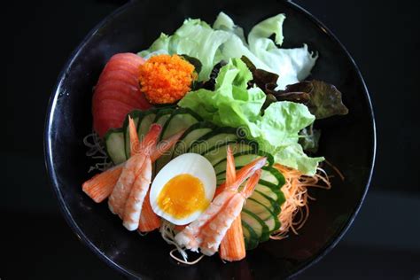 Salad Japanese Style Stock Image Image Of Lettuce Freshness 141573345