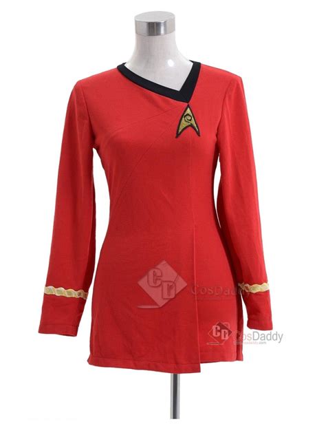 star trek the original series female duty uniform red dress cosplay