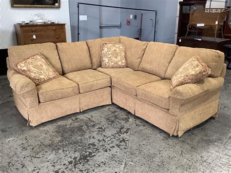 Sold Price Clayton Marcus Upholstered Two Piece Sectional Sofa