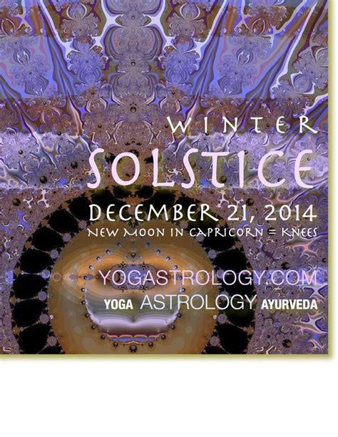 122114 Solstice Blessings In Yogastrology®—yoga Astrology—the