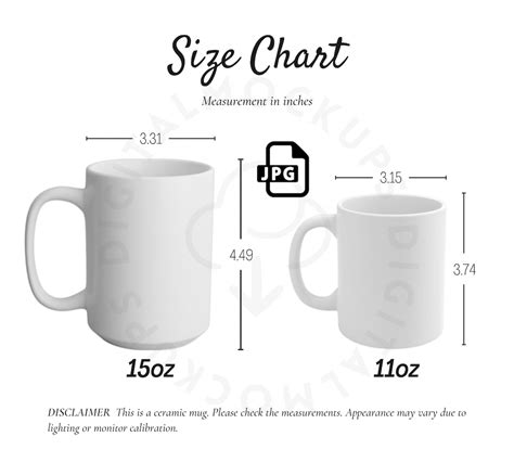 mug size chart cup size chart mug mockup 11oz 15oz mug size chart mug mockup fall mockup stock