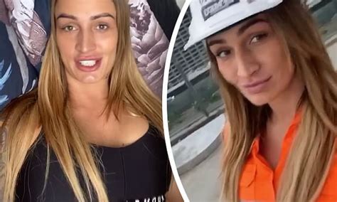 Married At First Sight S Hayley Vernon Wears A Hi Vis Uniform As She