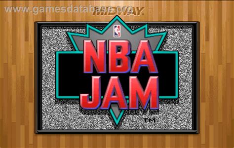 Nba Jam Arcade Artwork Title Screen