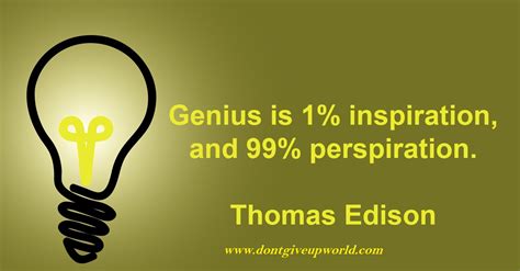 Wallpaper on inspiration,perspiration and genius by Thomas ...