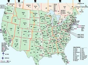 United States Area Codes Usa City Codes Telephone