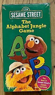 Print an activity for the song. Sesame Street-The Alphabet Jungle Game (VHS,1998)-RARE VINTAGE-BRAND ...