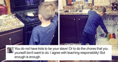 Mom Teaches Her Son That Chores Arent Just For Women Gets