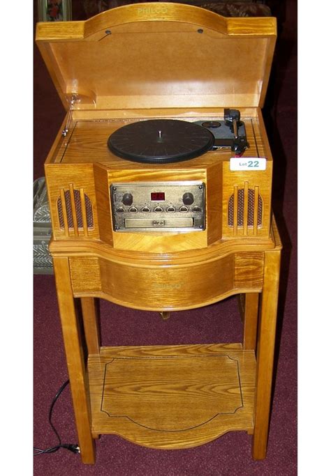 Philco Antique Reproduction Record Player On Stand
