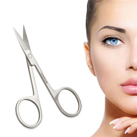 2pcslot Stainless Steel Makeup Scissors Nose Eyebrow Trimmer Scissors
