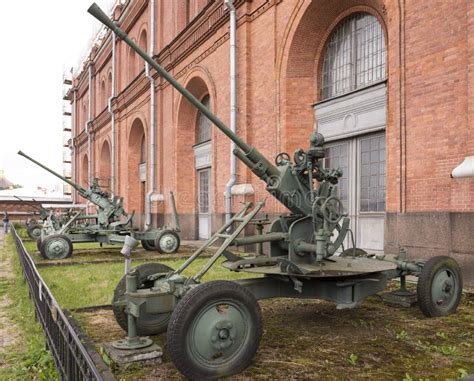 37 Mm Automatic Anti Aircraft Gun Editorial Image Image Of Museum