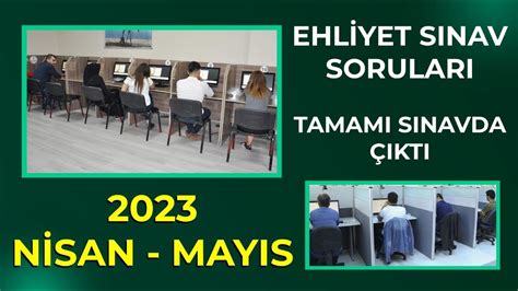 SINAV ZAMANI GELDİ EN ÇOK ÇIKAN NİSAN MAYIS EHLİYET SINAV SORULARI 2023