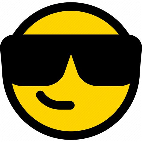 sunglasses emoji emoticon expression face smiley icon download on iconfinder