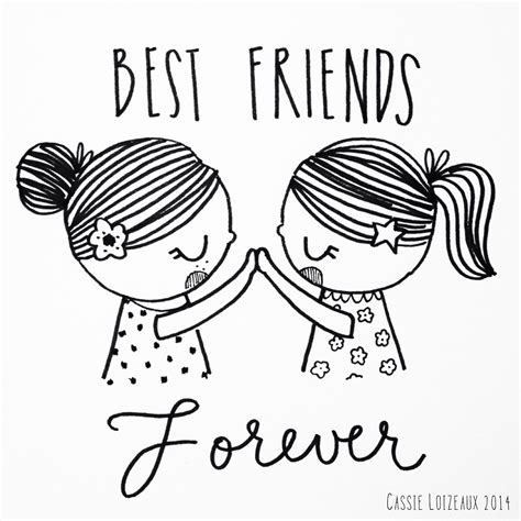 Easy Drawings Of Two Best Friends 2048x2048 Wallpaper