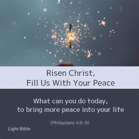 Risen Christ Fill Us With Your Peace Daily Devotional Christians