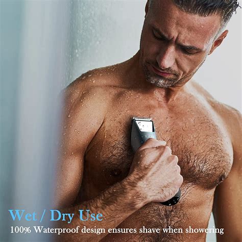Body Hair Trimmer For Men Electric Ball Shaver Razor For Pubic Groin