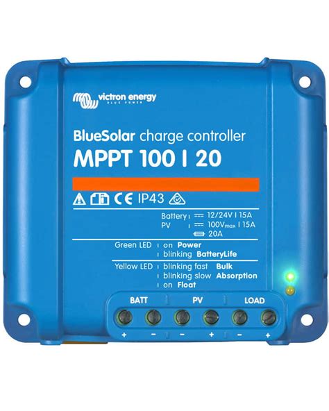 Controlador Carga BlueSolar MPPT 100V 20A 48V Victron Energy Máxima